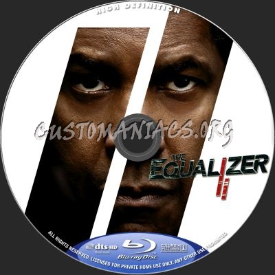The Equalizer 2 blu-ray label