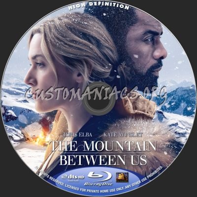 The Mountain Between Us blu-ray label