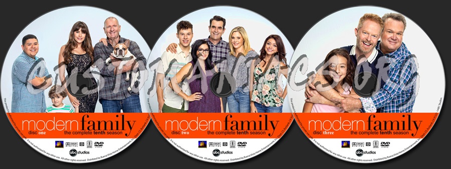Modern Family - Season 10 dvd label
