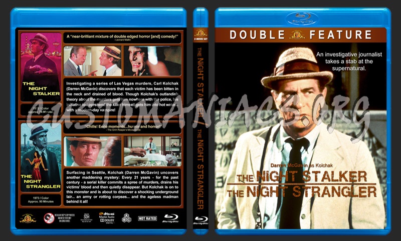The Night Stalker / The Night Strangler Double Feature blu-ray cover