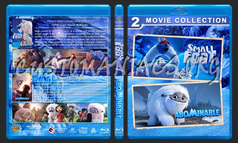 Smallfoot / Abominable Double Feature blu-ray cover