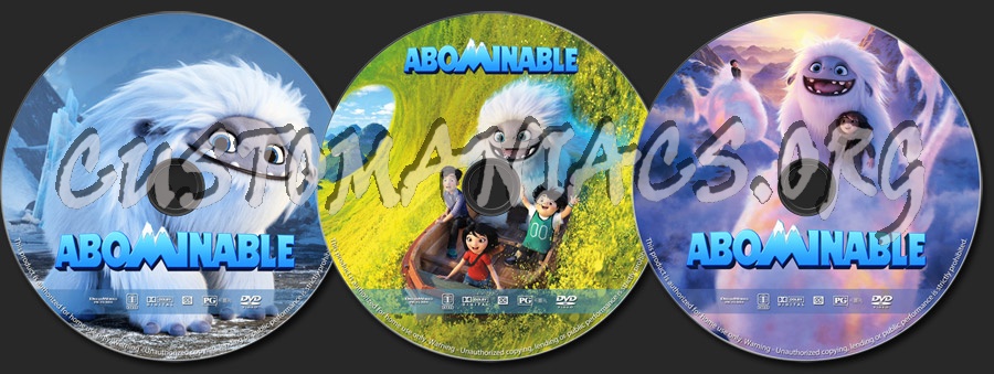 Abominable dvd label