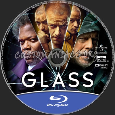 Glass blu-ray label