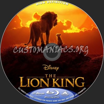 The Lion King (2019) blu-ray label