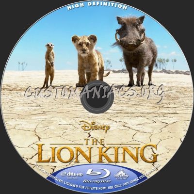 The Lion King (2019) blu-ray label