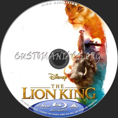 The Lion King (2019) blu-ray label