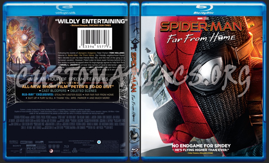 Spider-man far from Home blu-ray cover