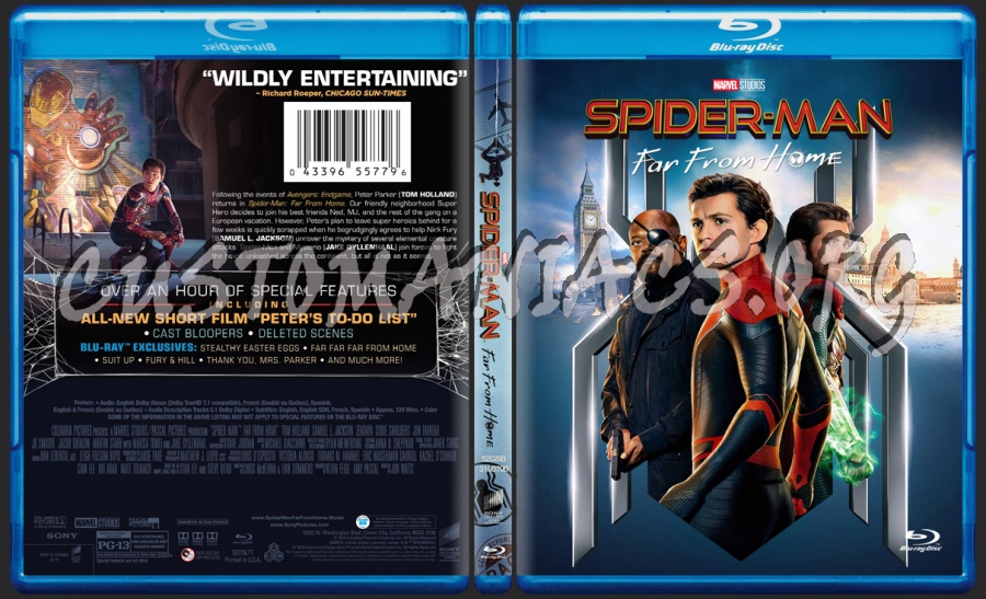 Spider-man far from Home blu-ray cover