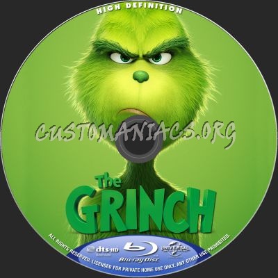 The Grinch blu-ray label