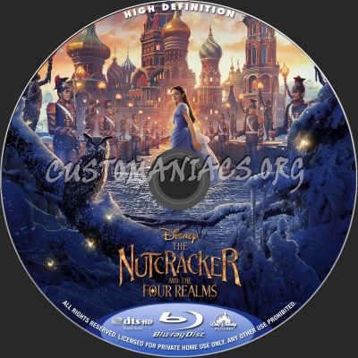 The Nutcracker And The Four Realms blu-ray label