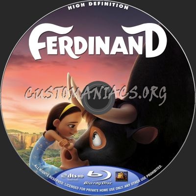 Ferdinand blu-ray label