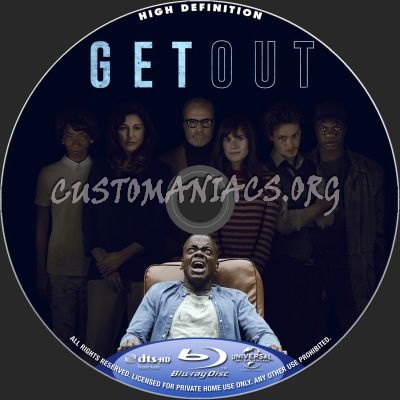 Get Out blu-ray label
