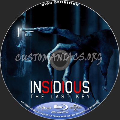 Insidious - The Last Key blu-ray label