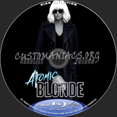 Atomic Blonde blu-ray label