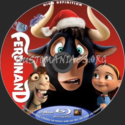 Ferdinand blu-ray label