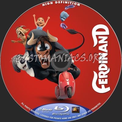 Ferdinand blu-ray label