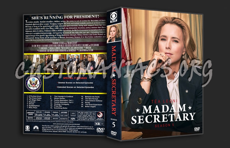 Madam Secretary - Season 5 dvd cover