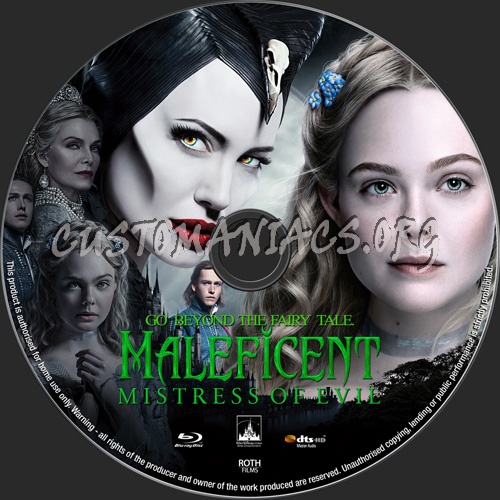 Maleficent Mistress Of Evil 2019 blu-ray label