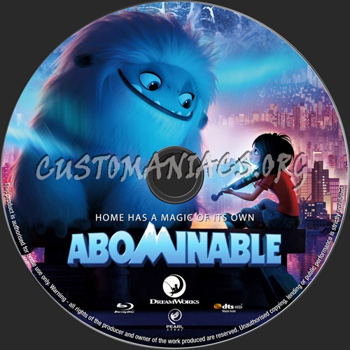 Abominable 2019 blu-ray label