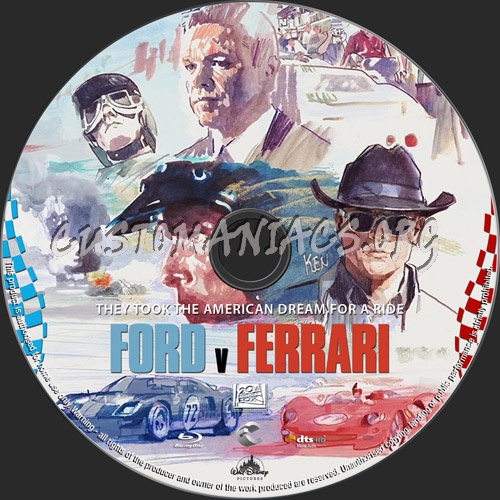 Ford v Ferrari 2019 blu-ray label