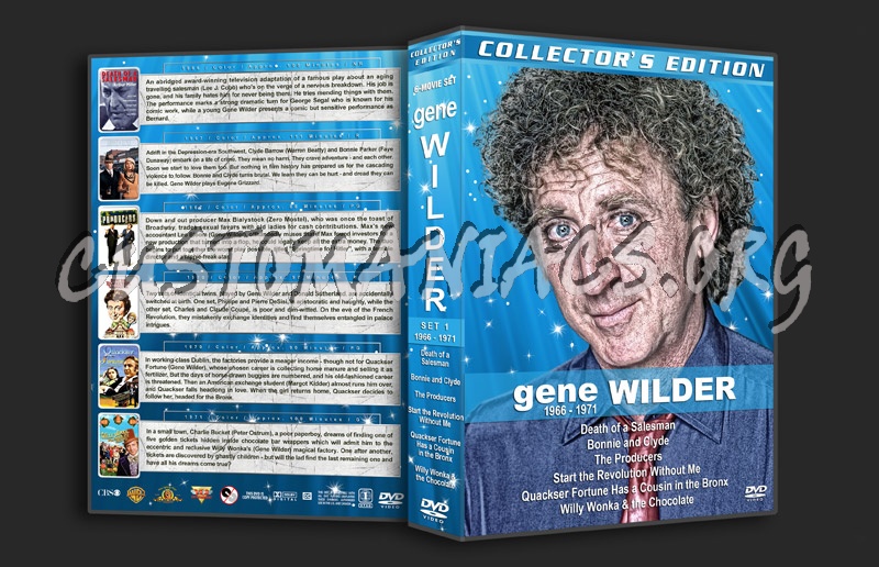Gene Wilder Filmography - Set 1 (1966-1971) dvd cover