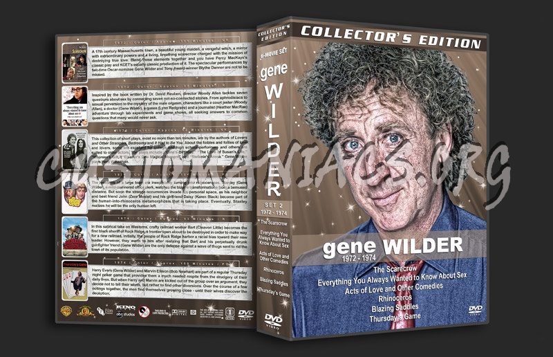 Gene Wilder Filmography - Set 2 (1972-1974) dvd cover