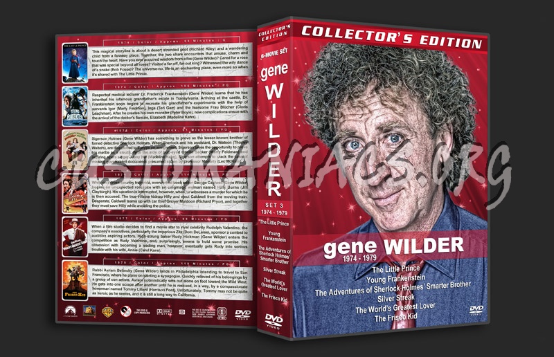 Gene Wilder Filmography - Set 3 (1974-1979) dvd cover