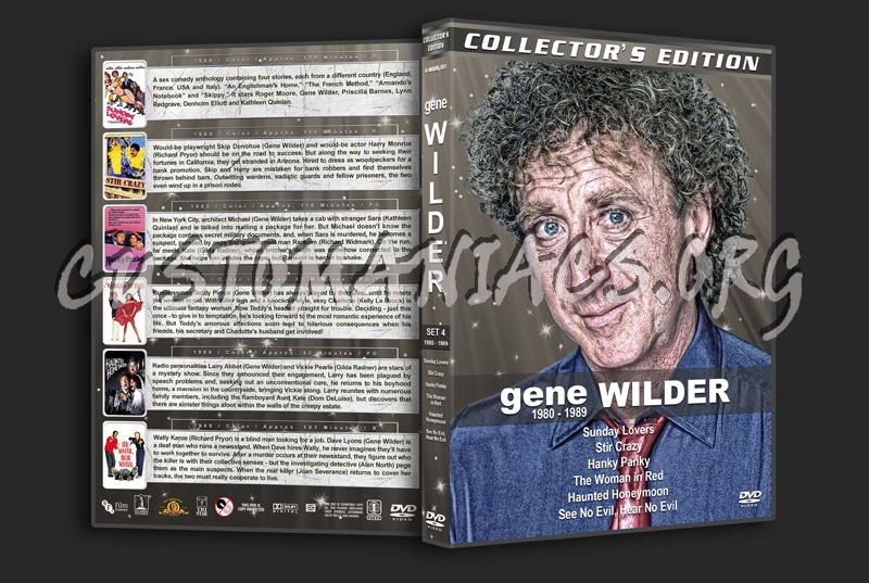 Gene Wilder Filmography - Set 4 (1980-1989) dvd cover