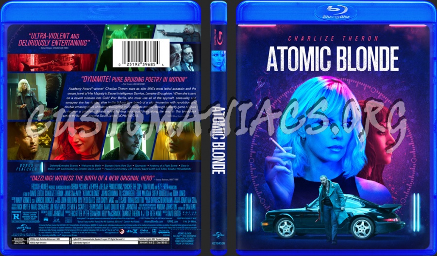 Atomic Blonde (2017) blu-ray cover