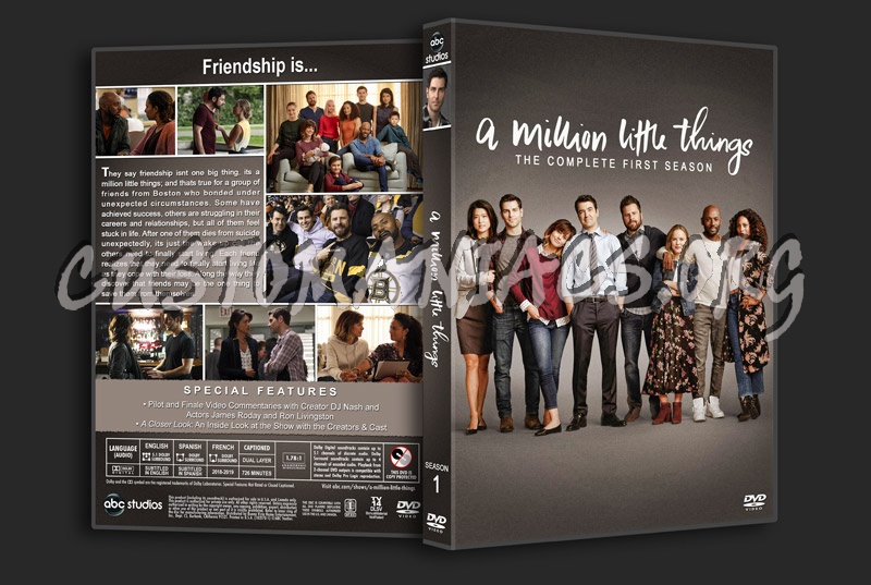 A Million Little Things - Season 1 dvd cover