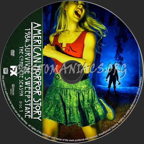 American Horror Story 1984 dvd label