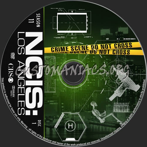 NCIS Los Angeles Season 11 dvd label