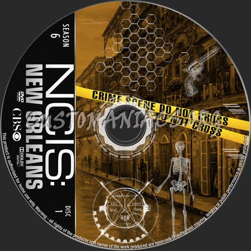 NCIS New Orleans Season 6 dvd label