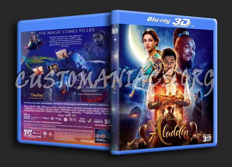 Aladdin 2019 3D dvd cover