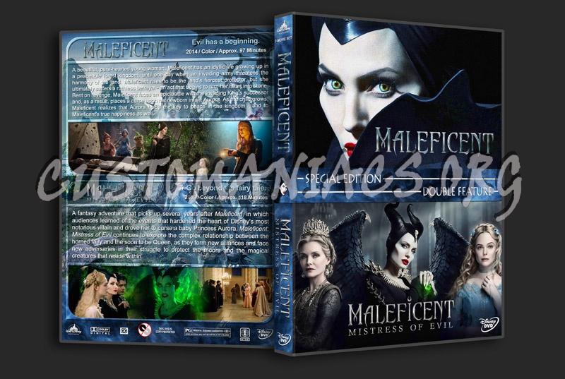 Maleficent Double Feature dvd cover