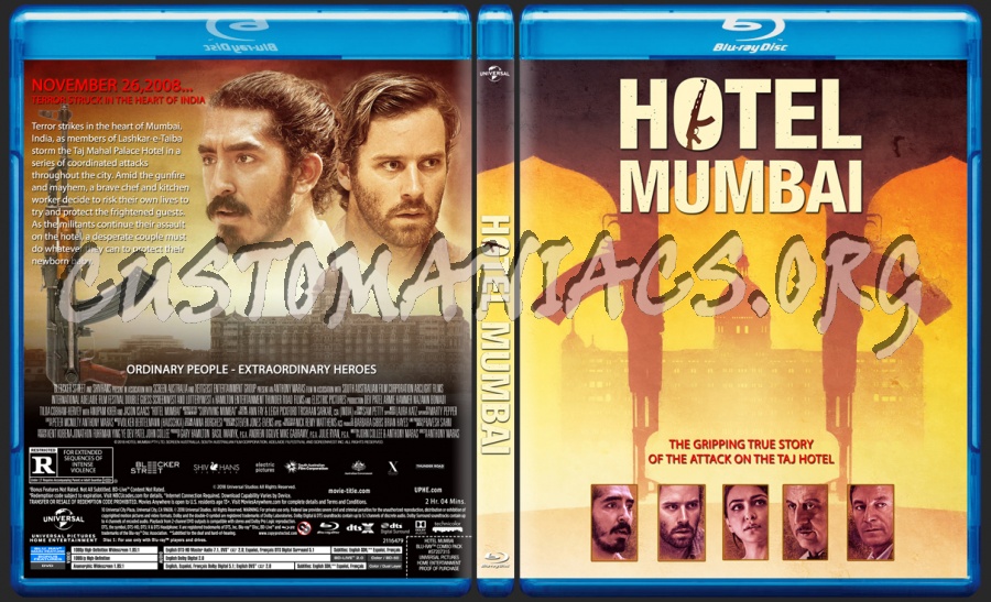 Hotel Mumbai blu-ray cover