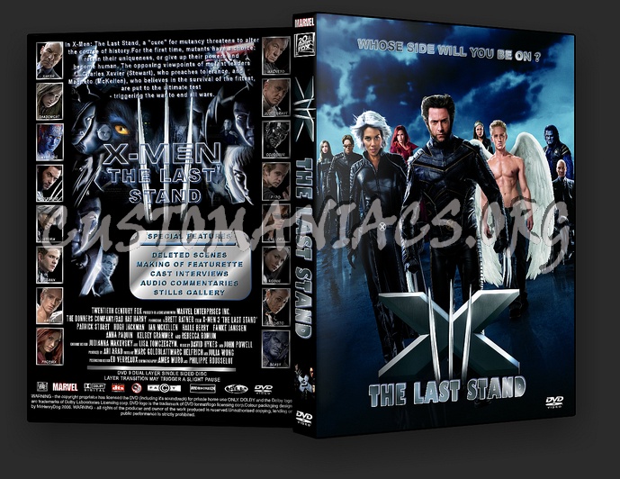 X-Men 3: The Last Stand dvd cover