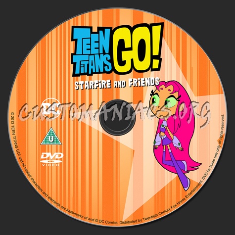 Teen Titans Go! - Starfire and Friends dvd label