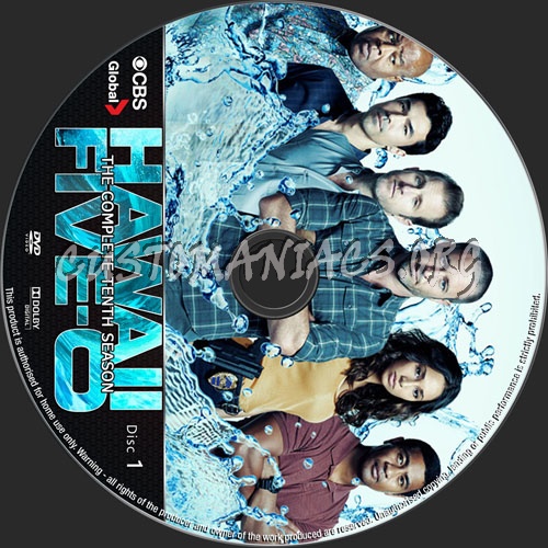 Hawaii Five-O Season 10 dvd label