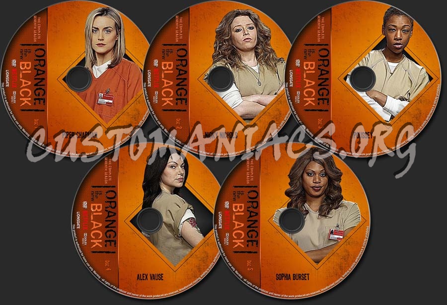 Orange Is The New Black Season 7 dvd label