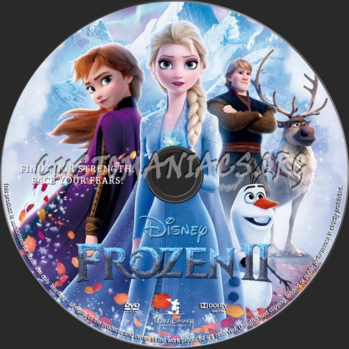 Frozen 2 dvd label