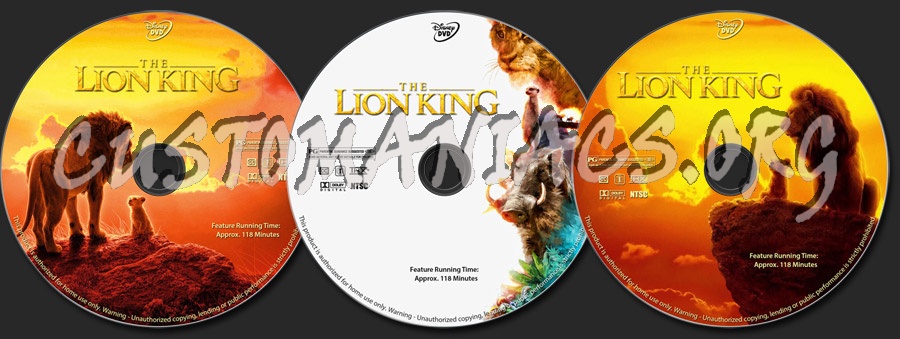 The Lion King (2019) dvd label