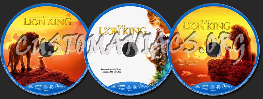 The Lion King (2019) blu-ray label
