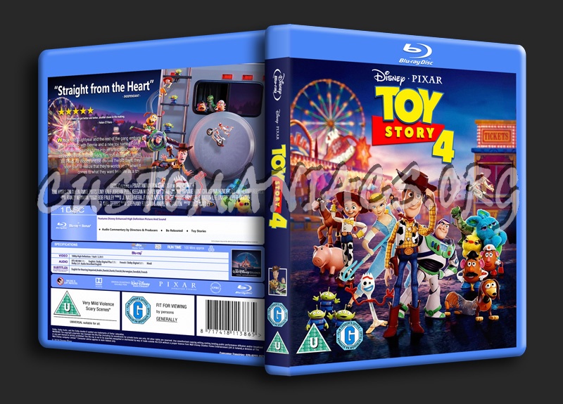 Toy Story 4 blu-ray cover