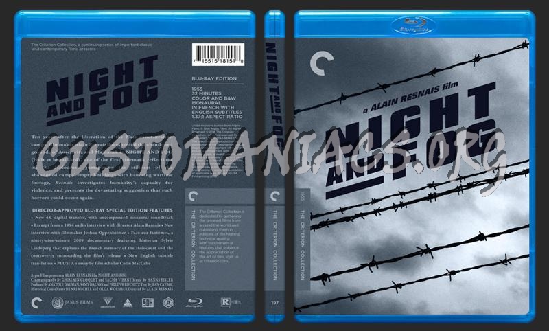 197 - Night and Fog blu-ray cover
