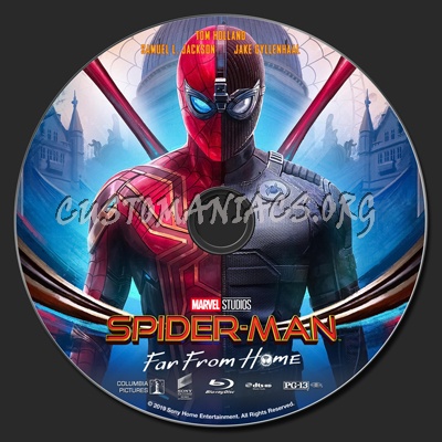 Spider-Man: Far From Home (2D & 3D) blu-ray label