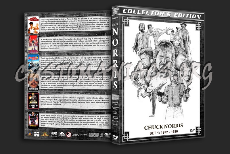 Chuck Norris Filmography - Set 1 (1972-1980) dvd cover