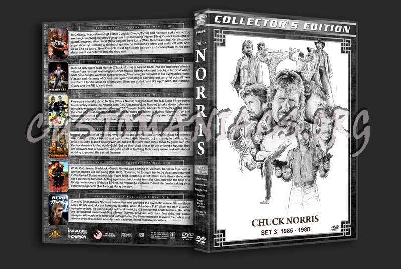 Chuck Norris Filmography - Set 3 (1985-1988) dvd cover