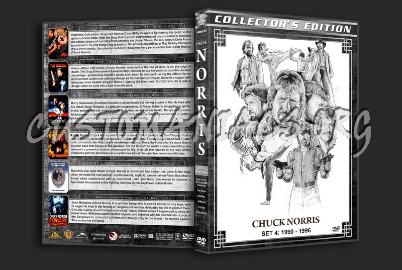 Chuck Norris Filmography - Set 4 (1990-1996) dvd cover