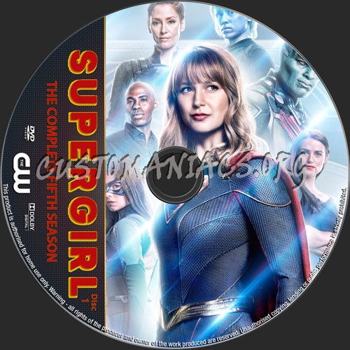 Supergirl Season 5 dvd label